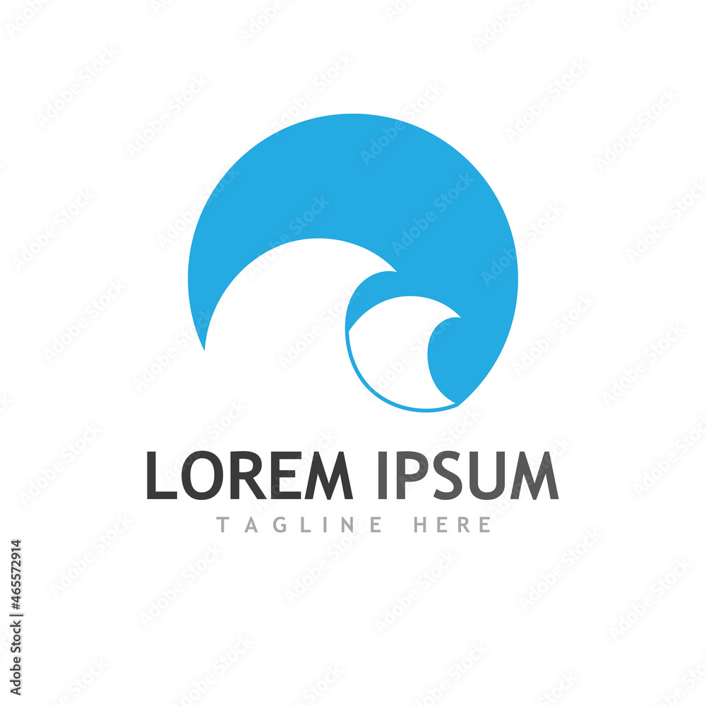 Water wave icon vector Water wave icon vector