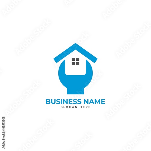 home repair roofing remodeling handyman home décor logo design