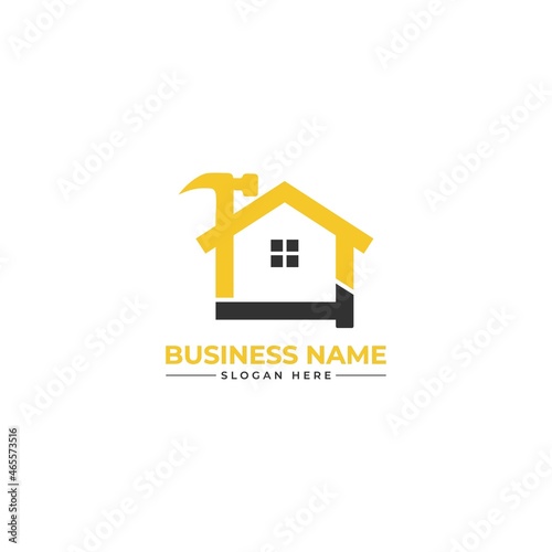 home repair roofing remodeling handyman home décor logo design