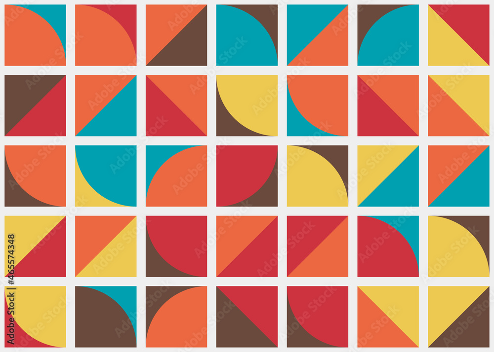 Abstract Geometric Pattern generative computational art illustration