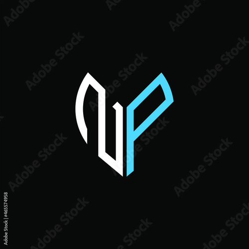 NP letter logo creative design. NP unique design
