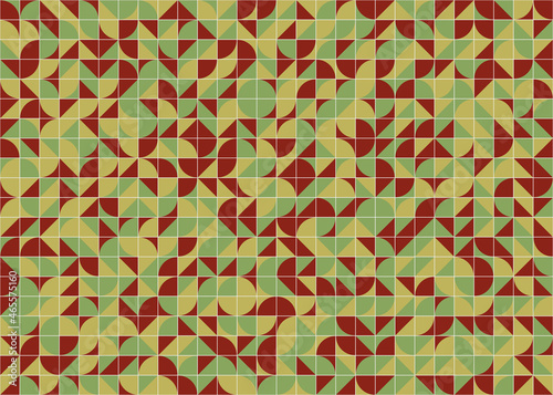 Abstract Geometric Pattern generative computational art illustration