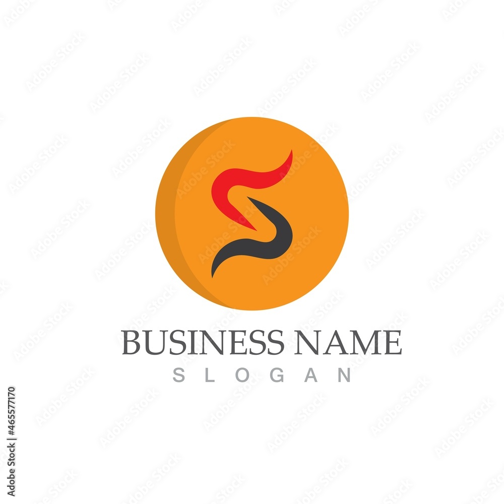 Obraz premium Business corporate S letter logo