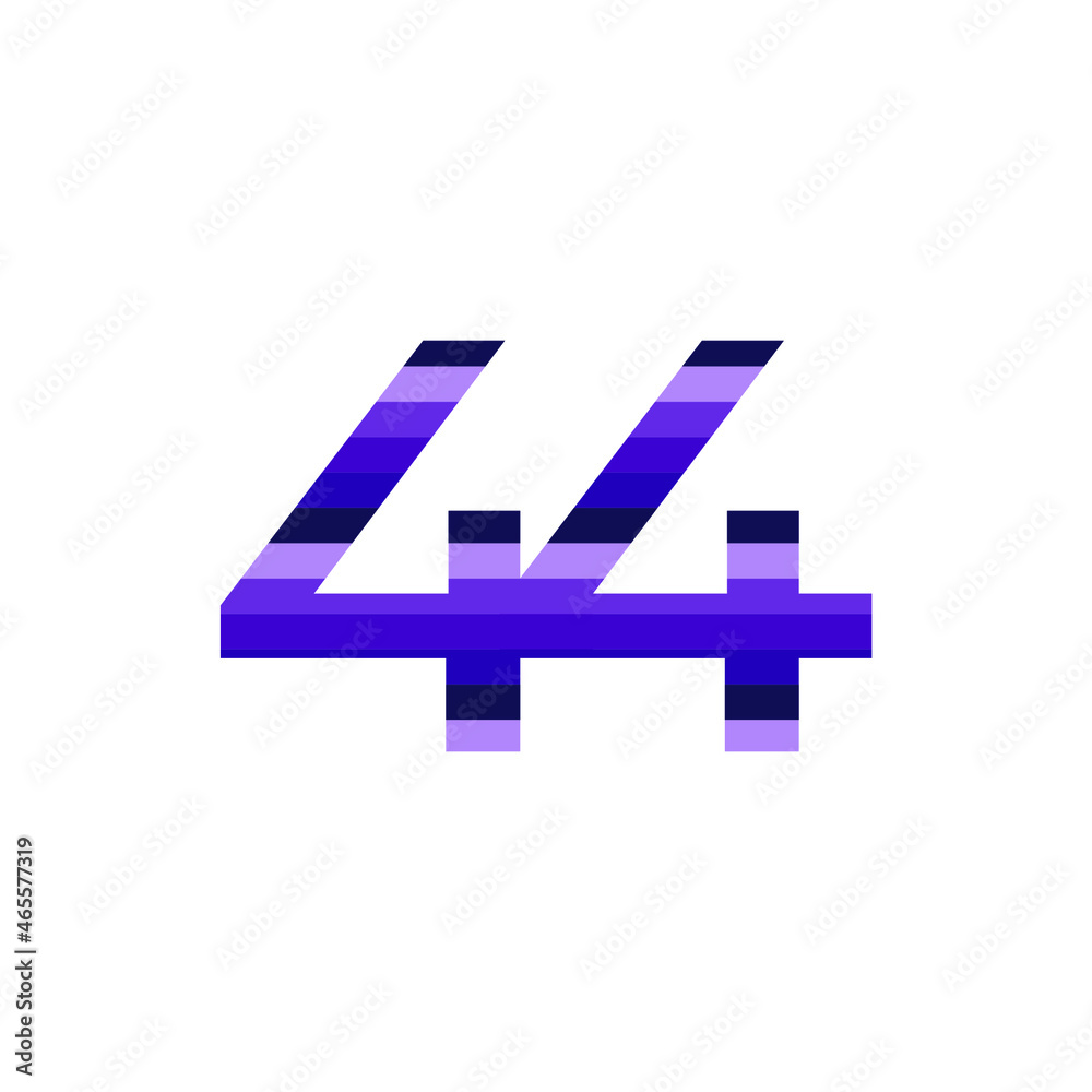 Obraz premium 44 Years anniversary celebration vector template