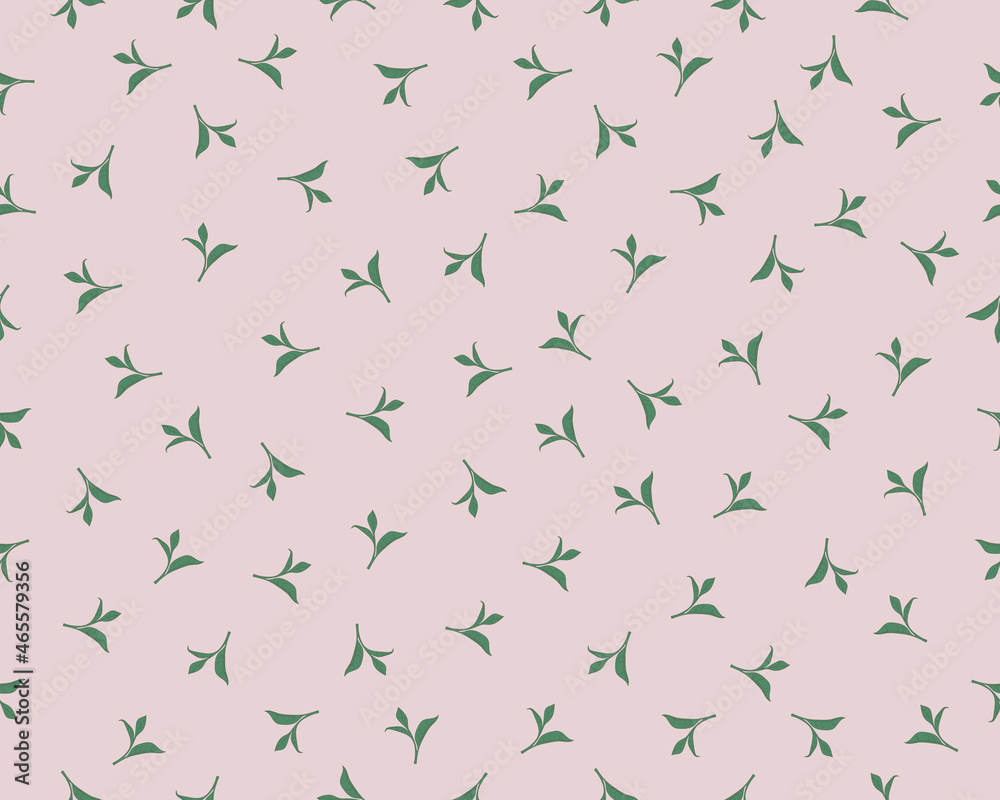 Seamless pattern with cute tea attributes in pastel colors - vector illustration, eps stock illustration Seamless pattern with cute tea attributes in pastel colors - vector illustration, eps stock illustration