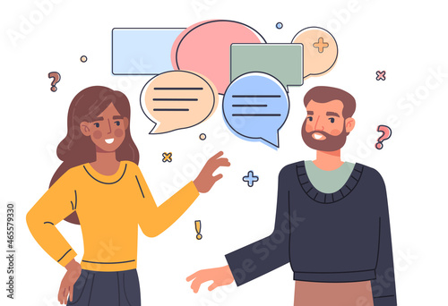 Talk conversation concept