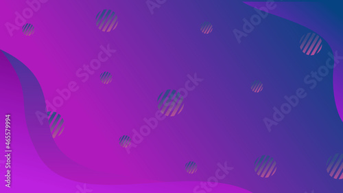 Abstract background with purple and blue color gradient theme. Vector fluid shape composition eps10.