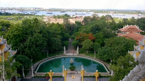 fountain in the garden