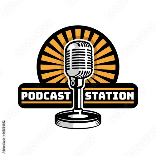 Podcast badge logo