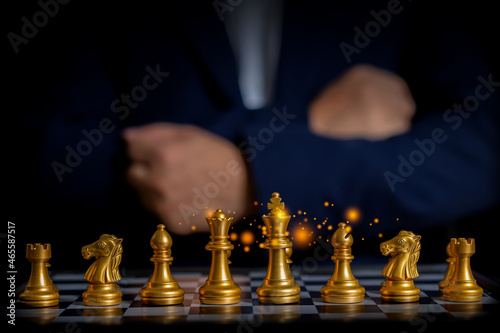 Chess takes a strategic approach and tactics. Chess that uses the concept of a competitive strategy. Chess is used to manage decisions. and business strategy