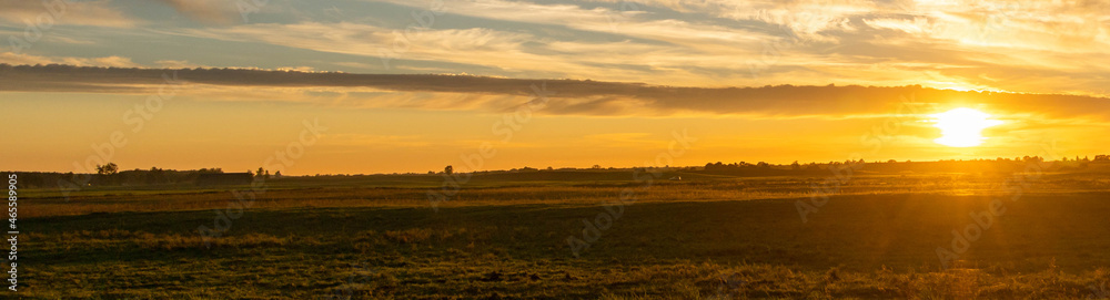 sunset over the Meadow