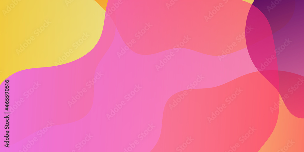 Abstract orange pink yellow red liquid background. Modern fresh simple orange abstract background
