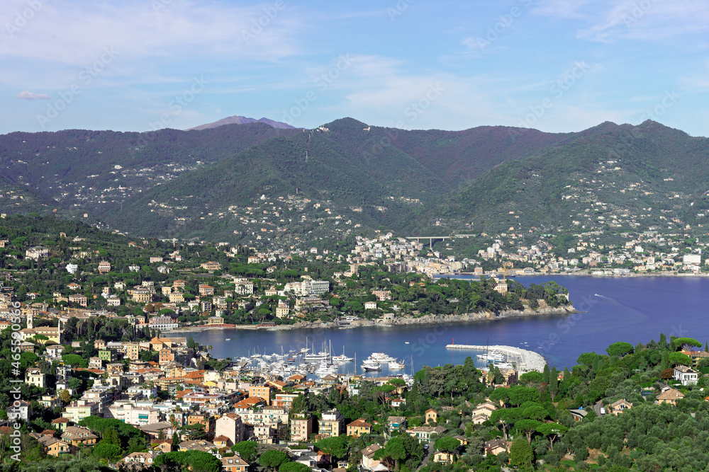 Panoramic view of Santa Margherita Ligure, Genoa, Liguria