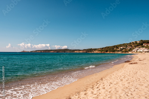 Plage de Peru beach on the west coast of Corsica