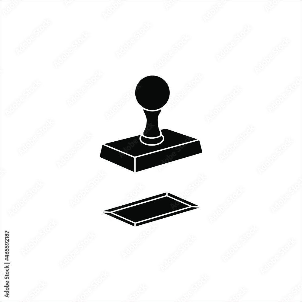 Stamp icon vector illustration, pictogram isolated on white background Stamp icon vector illustration, pictogram isolated on white background