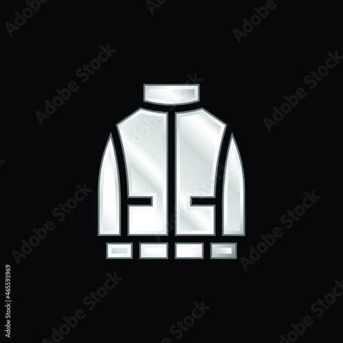 Anorak silver plated metallic icon
