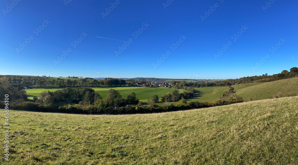 Panorama from autumn landscape around Wahlwiller