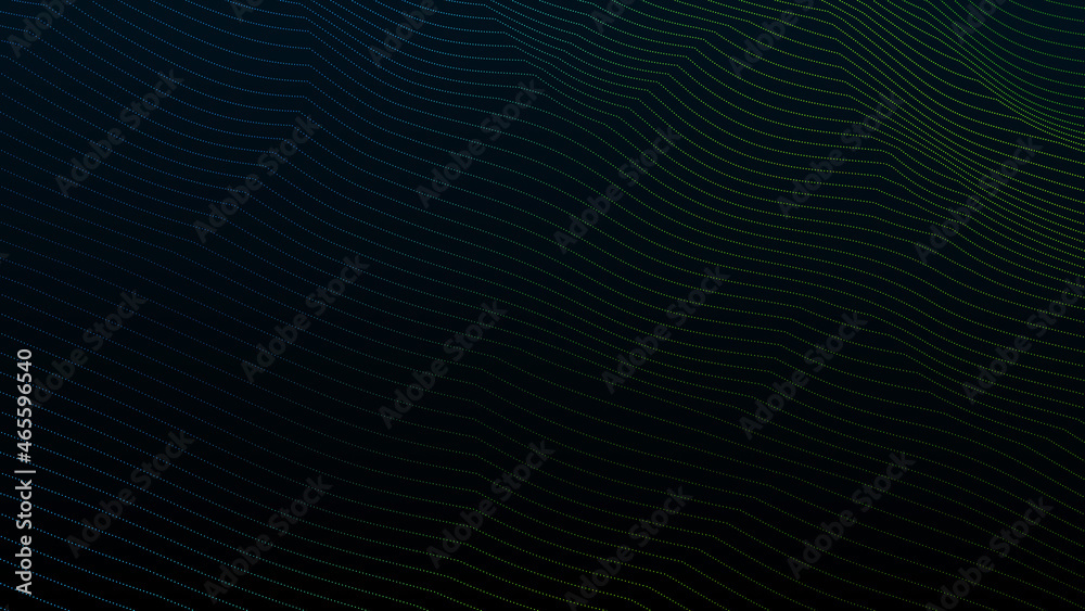 Abstract vibrant neon gradient wave background. Technology big data background. Motion of digital data flow. Big data wave. Futuristic wave. Cyber or technology background