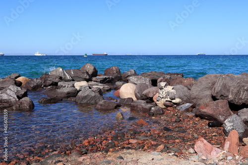 Ocean view with rocks in the foreground © Fabbox