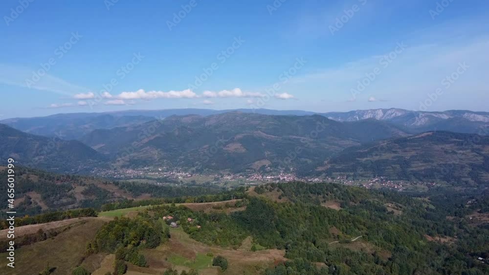 Aerial View of Mountain Area in Apuseni Mountains in Romania Aerial View of Mountain Area in Apuseni Mountains in Romania