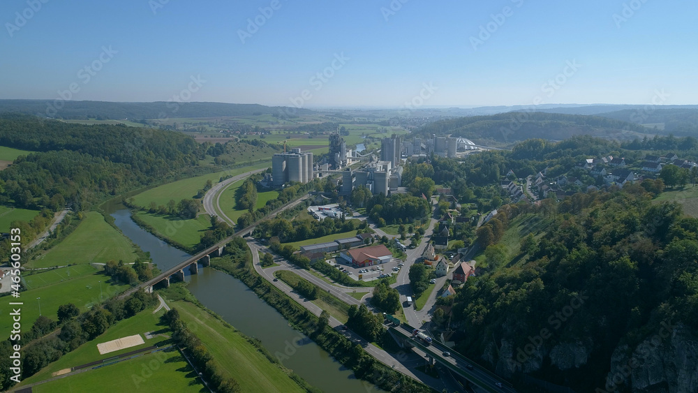 Harburg Industrial Refinery Donau-Reis, Bavaria Aerial