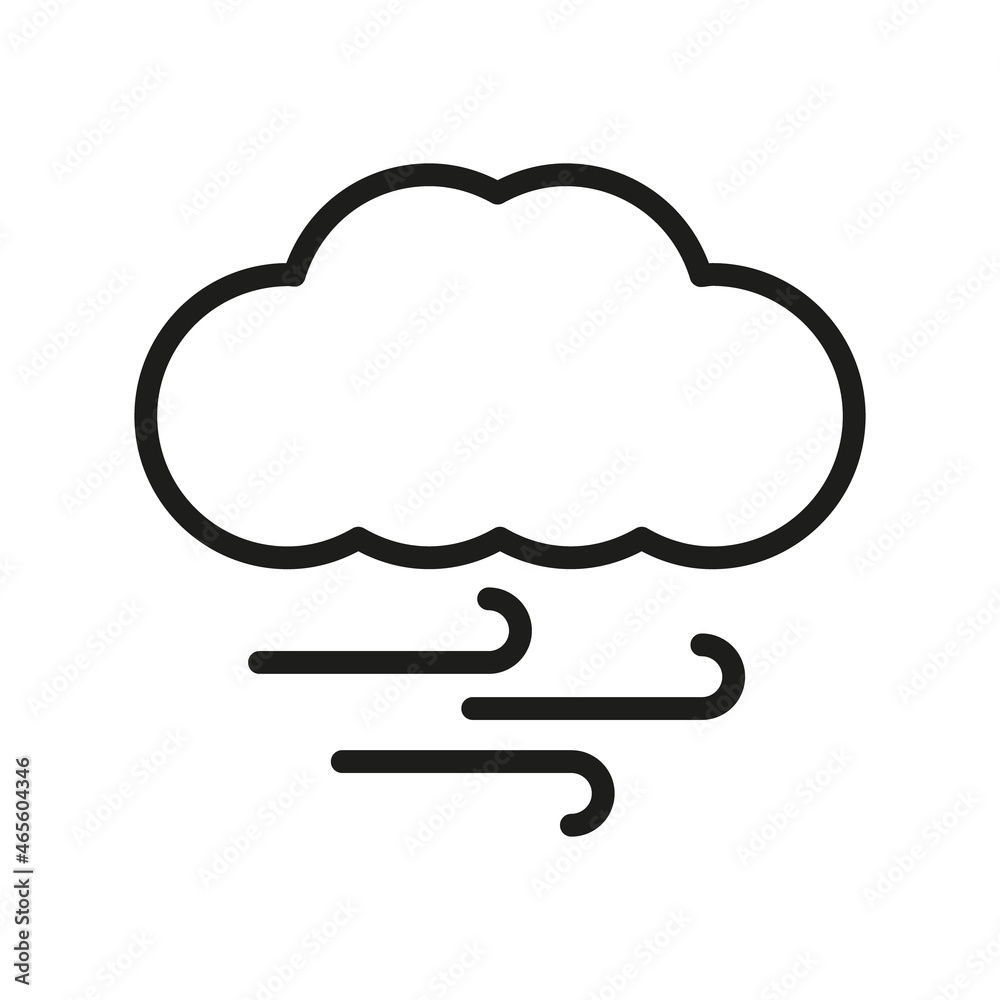 Cloud Outline Vector Icon. Illustration Of A Stroke Vector On A White Background. For App And Website Cloud Outline Vector Icon. Illustration Of A Stroke Vector On A White Background. For App And Website