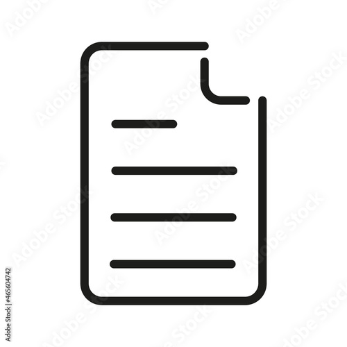 Wallpaper Mural Document Outline Vector  Icon. Illustration Of A Stroke Vector On A White Background. From App And Website. Torontodigital.ca