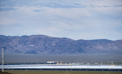 A solar energy power plant generating electricity for Las Vegas and other areas of the southwest in the Mojave desert