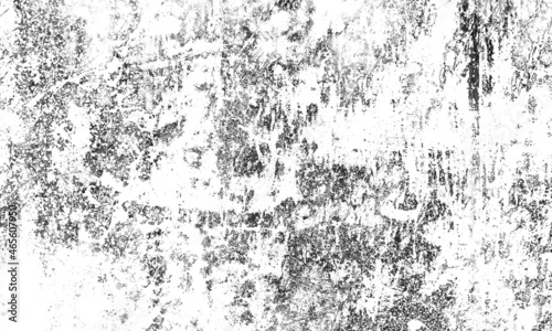 Abstract Black and White Illustration Background. Grunge Vintage Surface with Dirty Pattern in Cracks, Spots, Dots.