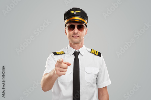 Pilot showing we want you gesture