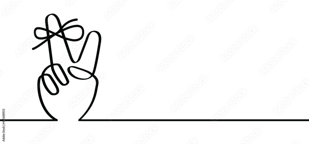 Victory sign language peace. V finger for freedom. Peace day symbol