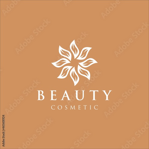 Abstract elegant tree leaf flower logo icon design vector. Universal creative premium symbol. Graceful gems boutique vector sign.