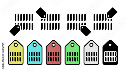 Food, pasta, pennette vector icon in tag set illustration for ui and ux, website or mobile application