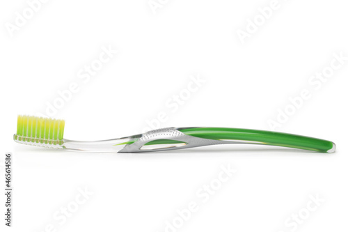 Green tooth-brush