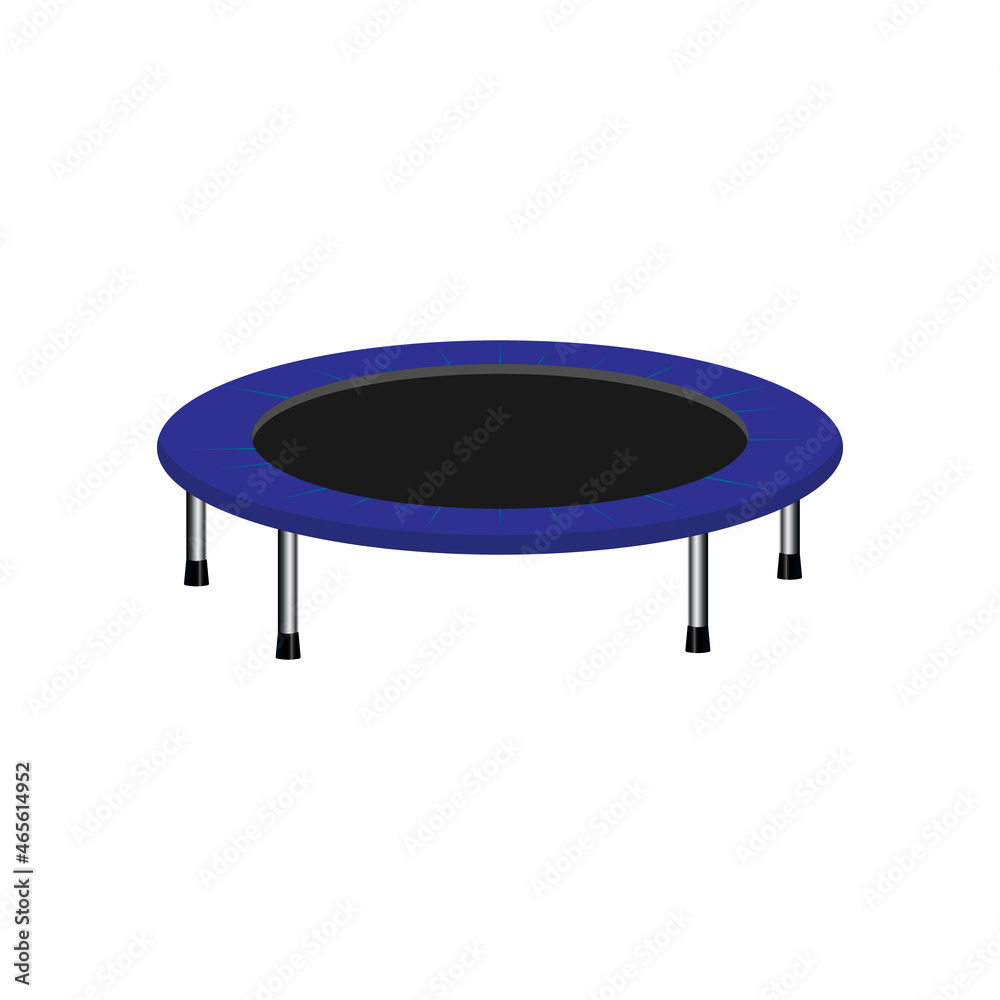 Baby trampoline icon. Realistic illustration of kids trampoline vector icon for web design
