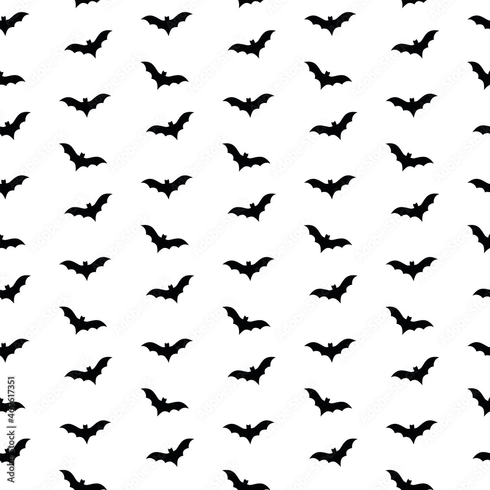 seamless bat pattern and background vector illustration