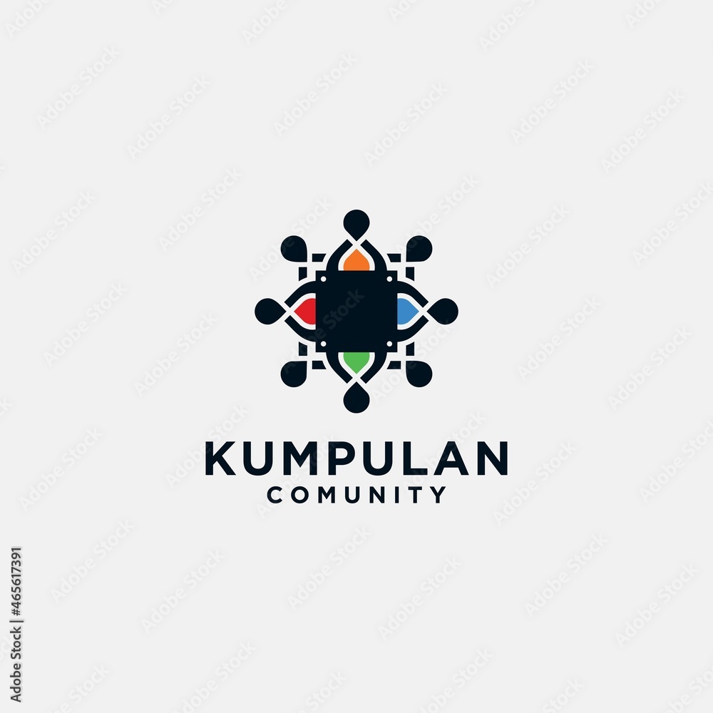 Set community logo, people, for people community and people association modern business logo Set community logo, people, for people community and people association modern business logo