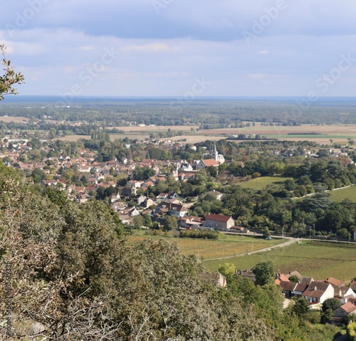 view of the village of Burgundy 