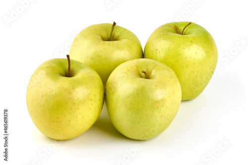 Green apples, isolated on white background.