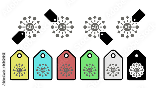 Platelet , ab vector icon in tag set illustration for ui and ux, website or mobile application 