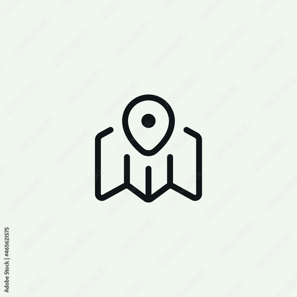 Map Pin Navigation icon vector