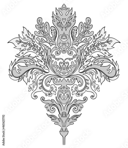 Vintage ornate element in baroque style. Seamless pattern. Wallpaper, textile...