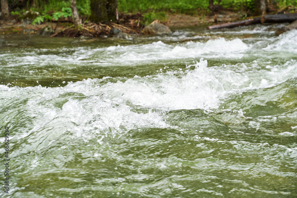 Vacation landscape. Russian Altai mountains. Multa region. Holiday at home. Staycation concept. River rafting. Reduce carbon footprint. Sustainable lifestyle. Holiday trail. Local travel. Waterway
