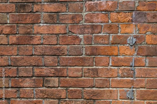 Red Brick wall texture outside the building