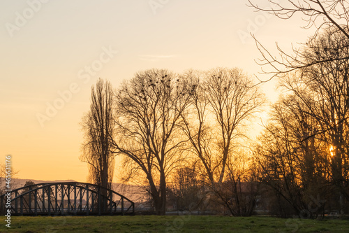 The old iron bridge, Požega, Croatia photo