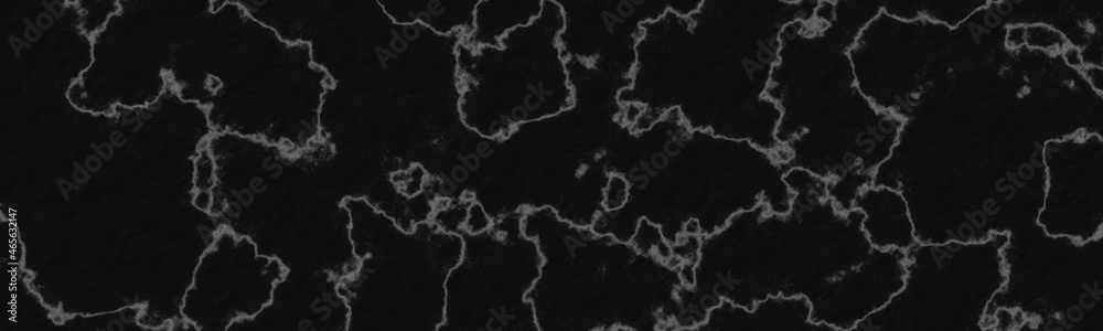 black marble with black cracks, marble floor, marble wall