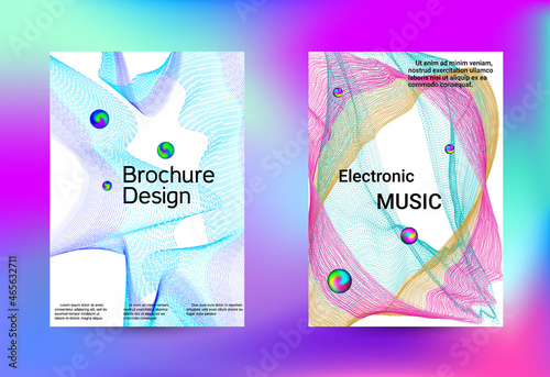 Minimum coverage of a vector. Cover design. Set of modern abstract musical backgrounds. Sound flyer for creating a fashionable cover, banner, poster, booklet...