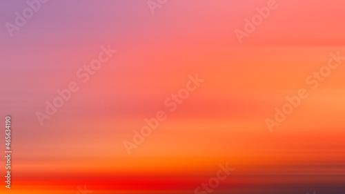 Colorful cloudy sky at sunset. Gradient color. Sky texture, abstract nature background motiom blur.