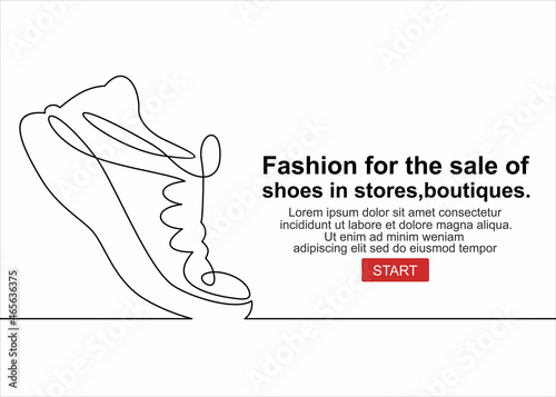 Shoes Icon Vector. Emblem or logotype elements for shoemaker.Fashion vector illustration for the sale of shoes in stores, boutiques.