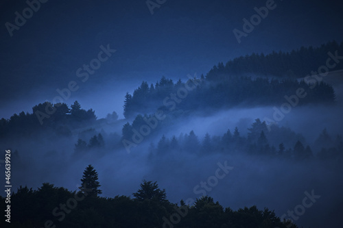 Muszyna Noc Mgły Jesień 